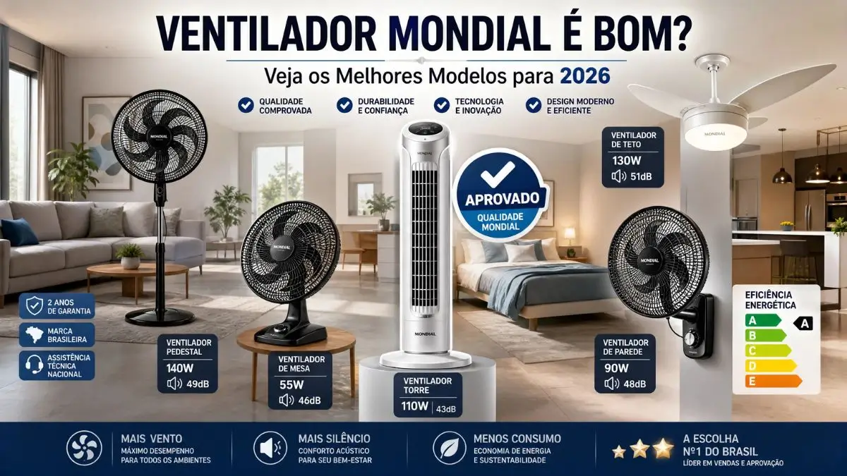 Ventilador Mondial é Bom Veja os Melhores Modelos para 2026