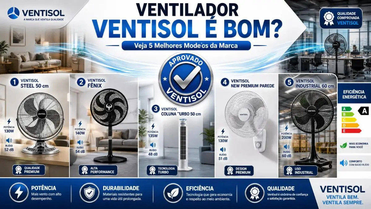 Ventilador Ventisol é Bom? Veja 5 Melhores Modelos da Marca
