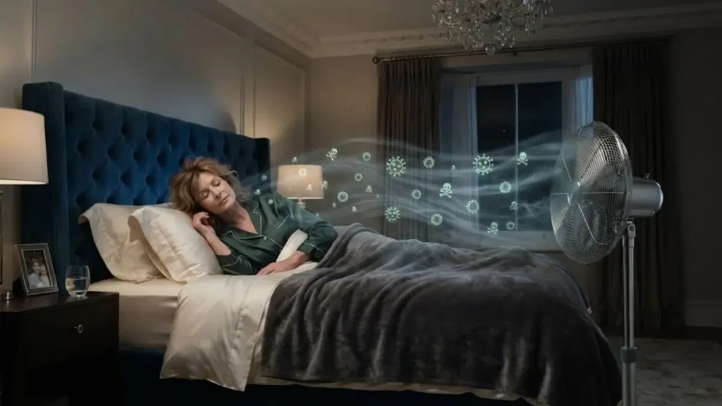 Dormir com ventilador ligado faz mal? O que você precisa saber