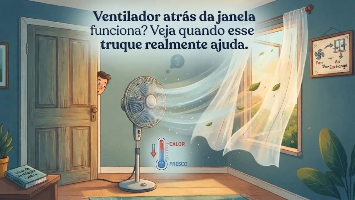 Ventilador atrás da janela funciona? Veja quando esse truque realmente ajuda