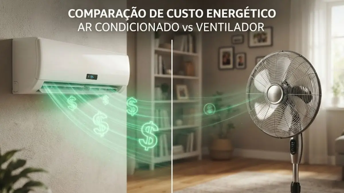 Ventilador ou ar-condicionado: qual pesa mais na conta de luz?